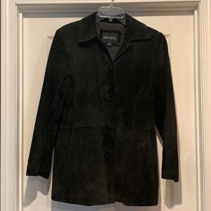 Suede Leather Coat